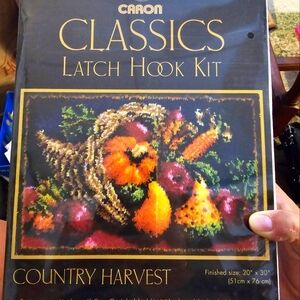 Caron country harvest latch hook kit new